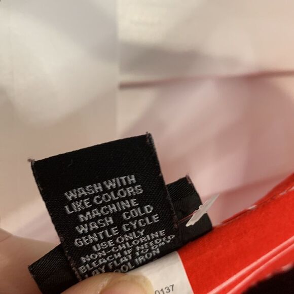 Torrid red stripe shirt with cut outs on back 2 - Picture 7 of 9